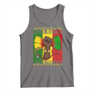 Breaking Every Chain Tank Top Black History Medical Professional Gift TS12 Deep Heather Print Your Wear
