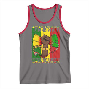 Breaking Every Chain Tank Top Black History Medical Professional Gift TS12 Deep Heather Red Print Your Wear
