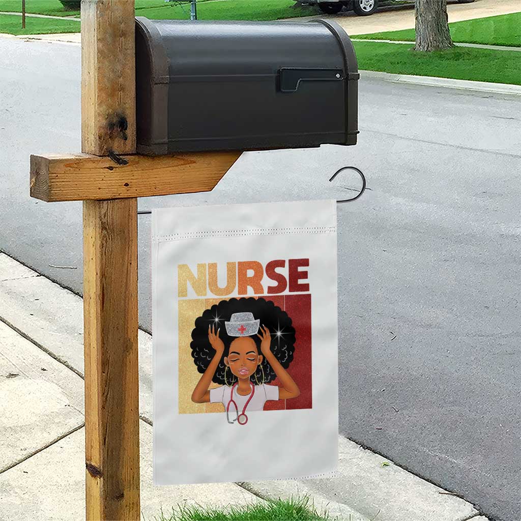 Strong Black Nurse Garden Flag Black History Medical Professional Gift TS12 Print Your Wear