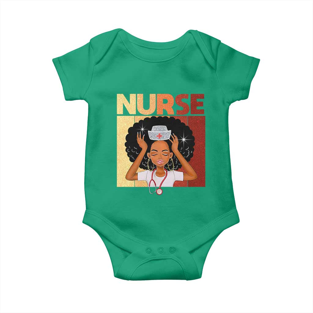 Strong Black Nurse Baby Onesie Black History Medical Professional Gift TS12 Irish Green Print Your Wear