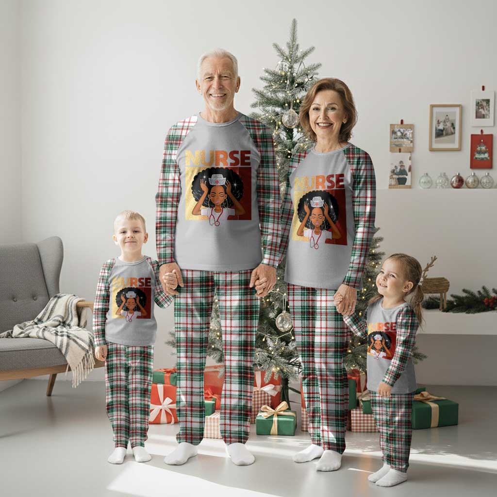 Strong Black Nurse Plaid Pajama Set Black History Medical Professional Gift TS12 Christmas Plaid Print Your Wear