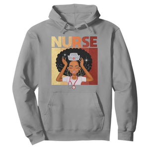 Strong Black Nurse Hoodie Black History Medical Professional Gift TS12 Sport Gray Print Your Wear