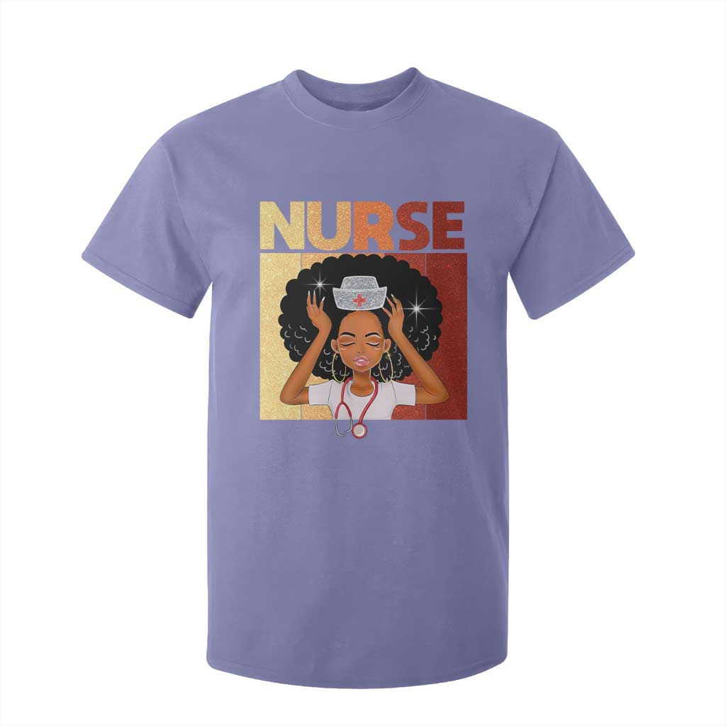 Strong Black Nurse T Shirt For Kid Black History Medical Professional Gift TS12 Violet Print Your Wear
