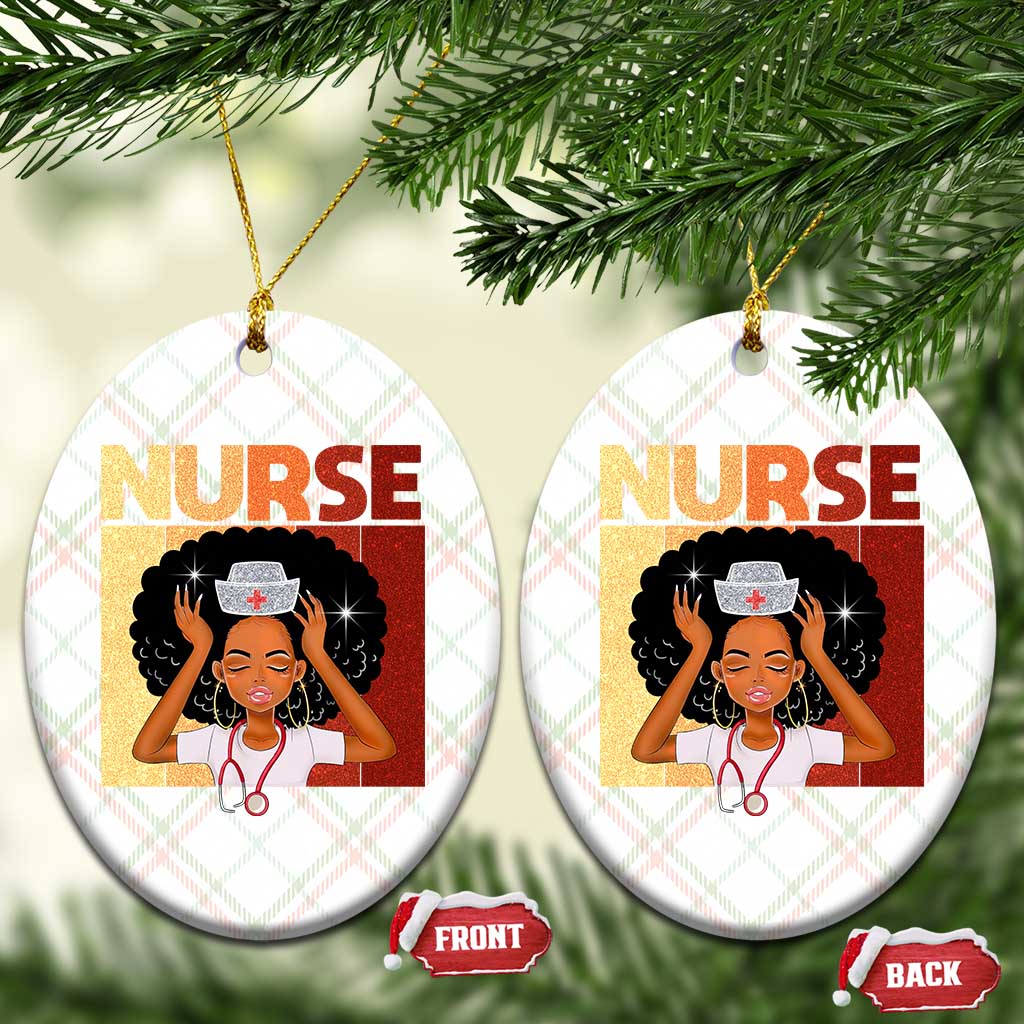 Strong Black Nurse Ceramic Ornament Black History Medical Professional Gift TS12 Print Your Wear