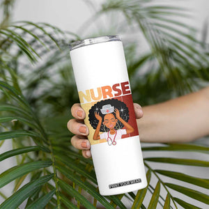 Strong Black Nurse Skinny Tumbler Black History Medical Professional Gift TS12 Print Your Wear