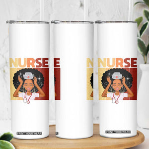 Strong Black Nurse Skinny Tumbler Black History Medical Professional Gift TS12 Print Your Wear