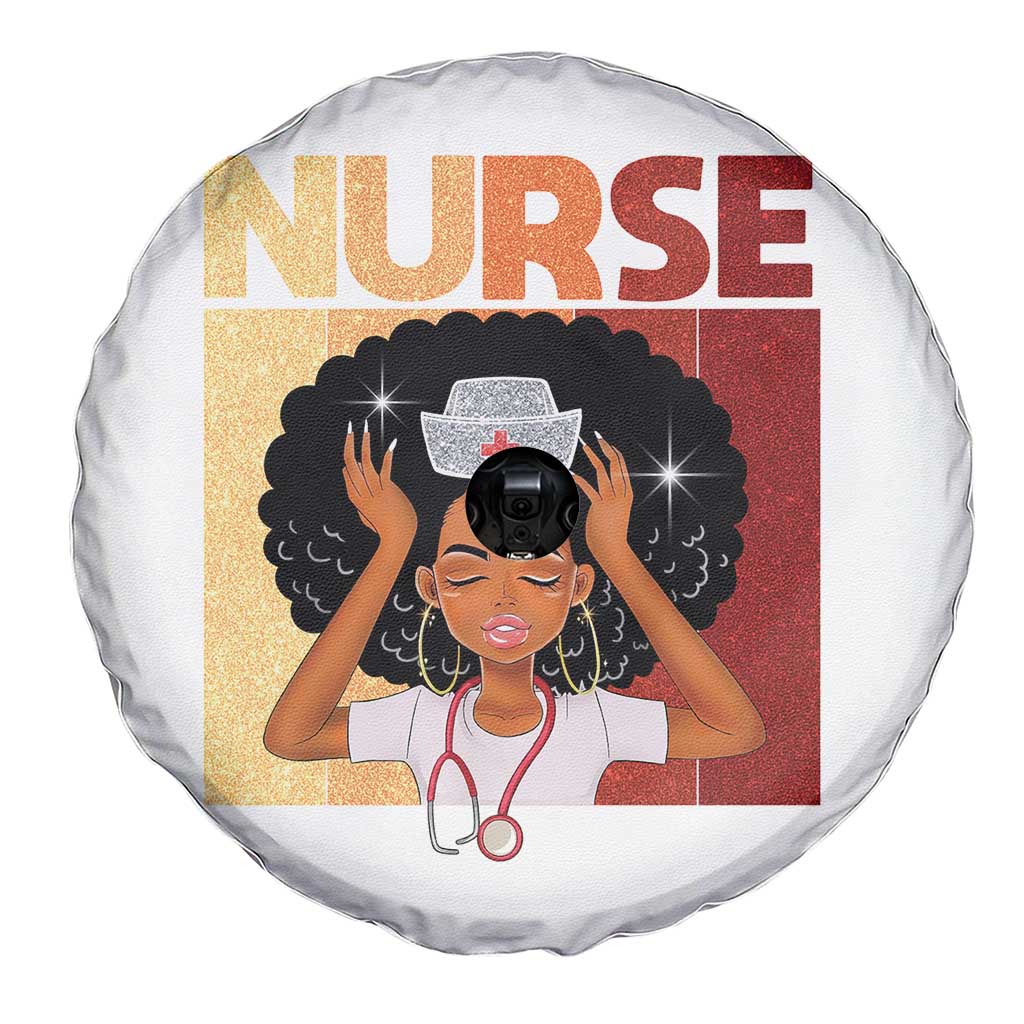 Strong Black Nurse Spare Tire Cover Black History Medical Professional Gift TS12 Print Your Wear
