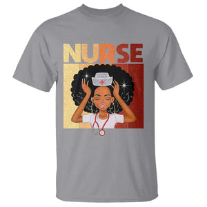 Strong Black Nurse T Shirt Black History Medical Professional Gift TS12 Sport Gray Print Your Wear