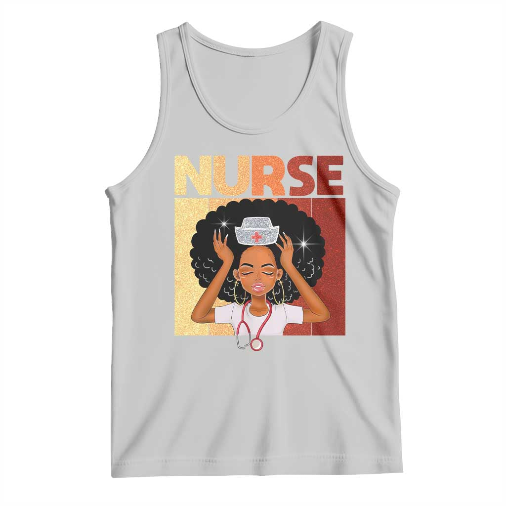 Strong Black Nurse Tank Top Black History Medical Professional Gift TS12 Ash Print Your Wear