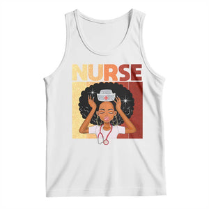 Strong Black Nurse Tank Top Black History Medical Professional Gift TS12 White Print Your Wear