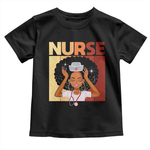 Strong Black Nurse Toddler T Shirt Black History Medical Professional Gift TS12 Black Print Your Wear