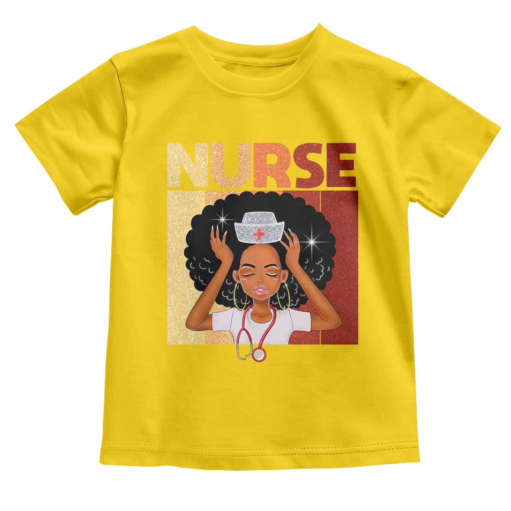 Strong Black Nurse Toddler T Shirt Black History Medical Professional Gift TS12 Daisy Print Your Wear
