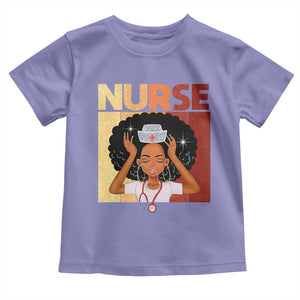 Strong Black Nurse Toddler T Shirt Black History Medical Professional Gift TS12 Violet Print Your Wear