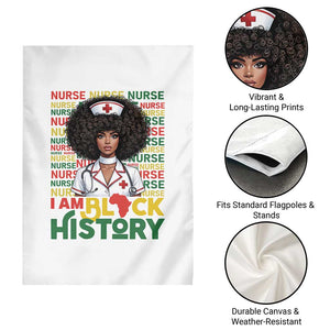 I Am Black History Garden Flag Black History Month Nurse Gift TS12 Print Your Wear