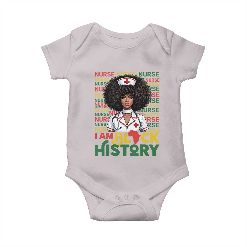 I Am Black History Baby Onesie Black History Month Nurse Gift TS12 Ice Gray Print Your Wear