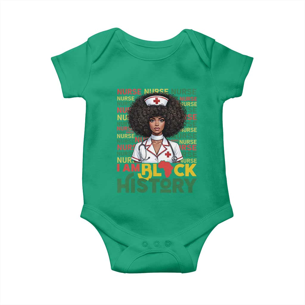 I Am Black History Baby Onesie Black History Month Nurse Gift TS12 Irish Green Print Your Wear