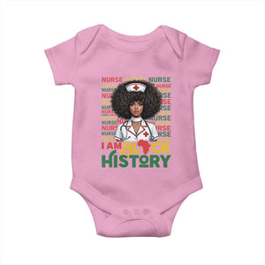 I Am Black History Baby Onesie Black History Month Nurse Gift TS12 Light Pink Print Your Wear