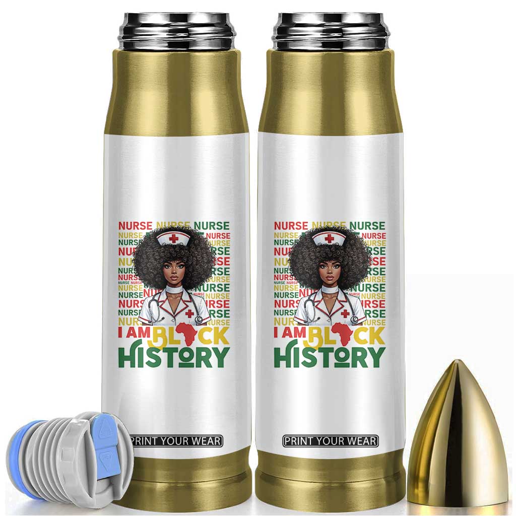 I Am Black History Bullet Tumbler Black History Month Nurse Gift TS12 White Print Your Wear