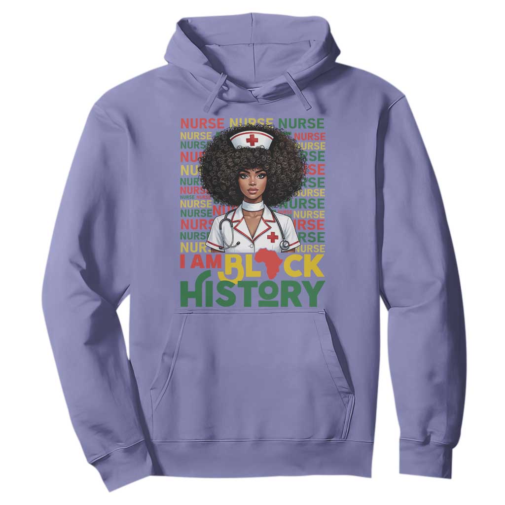 I Am Black History Hoodie Black History Month Nurse Gift TS12 Violet Print Your Wear