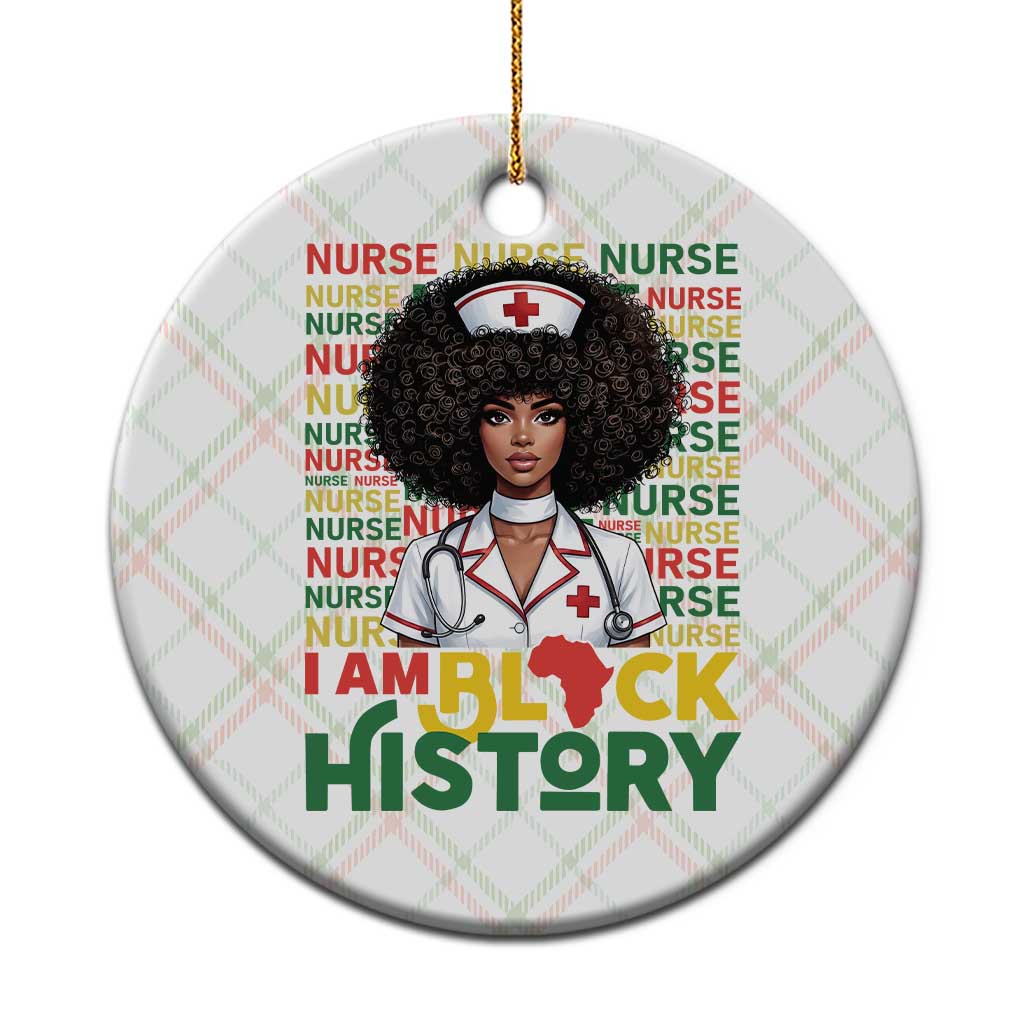 I Am Black History Ceramic Ornament Black History Month Nurse Gift TS12 1pc Christmas Plaid Print Your Wear