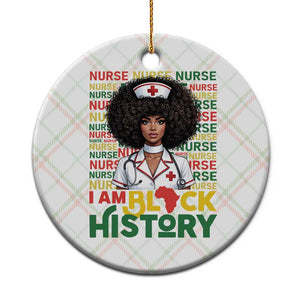 I Am Black History Ceramic Ornament Black History Month Nurse Gift TS12 1pc Christmas Plaid Print Your Wear