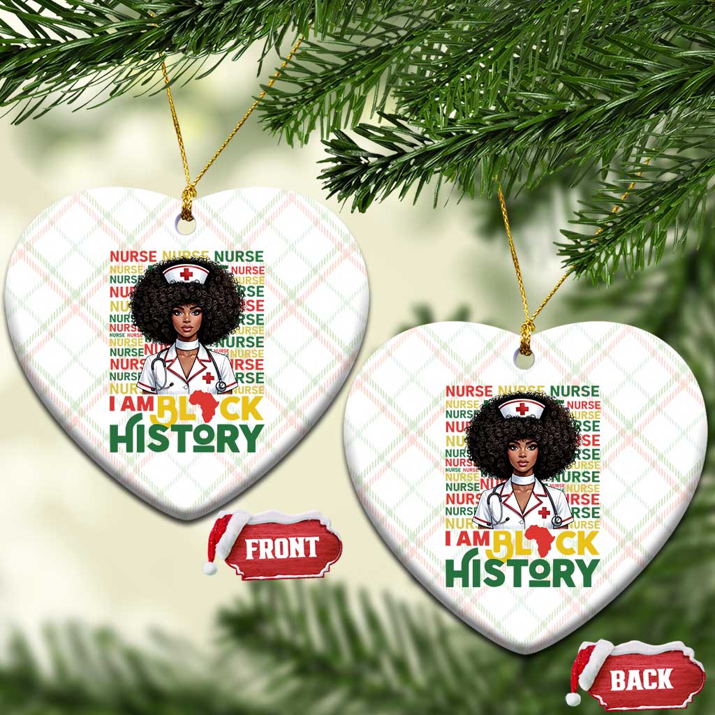 I Am Black History Ceramic Ornament Black History Month Nurse Gift TS12 Print Your Wear
