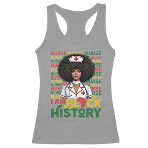 I Am Black History Racerback Tank Top Black History Month Nurse Gift TS12 Sport Gray Print Your Wear