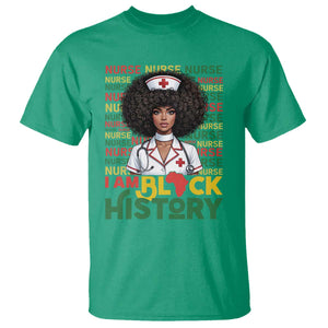 I Am Black History T Shirt Black History Month Nurse Gift TS12 Irish Green Print Your Wear