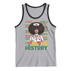 I Am Black History Tank Top Black History Month Nurse Gift TS12 Athletic Heather Black Print Your Wear