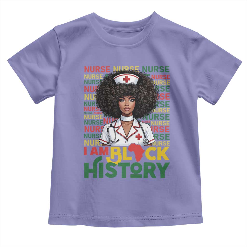 I Am Black History Toddler T Shirt Black History Month Nurse Gift TS12 Violet Print Your Wear