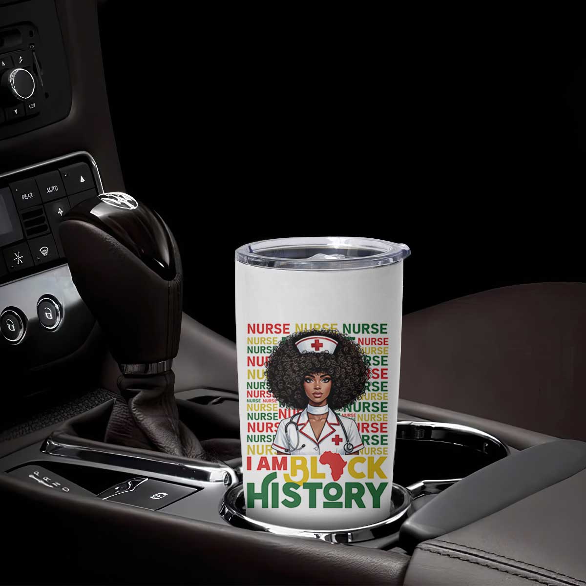 I Am Black History Tumbler Cup Black History Month Nurse Gift TS12 Print Your Wear
