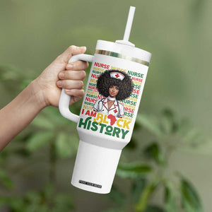 I Am Black History Tumbler With Handle Black History Month Nurse Gift TS12 Print Your Wear