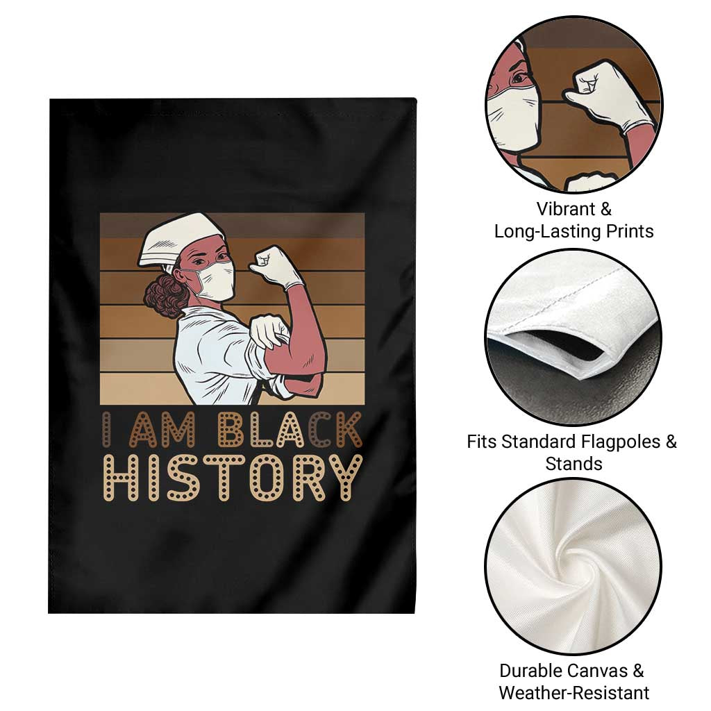 Proud Black Nurse Garden Flag I Am Black History TS12 Print Your Wear