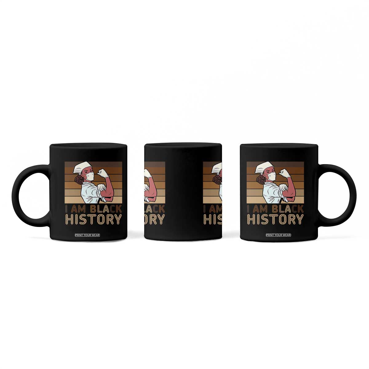 Proud Black Nurse Coffee Mug I Am Black History TS12 Print Your Wear