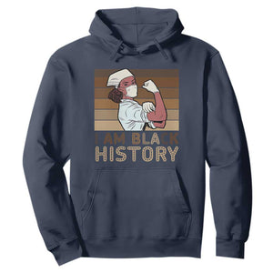 Proud Black Nurse Hoodie I Am Black History TS12 Navy Print Your Wear