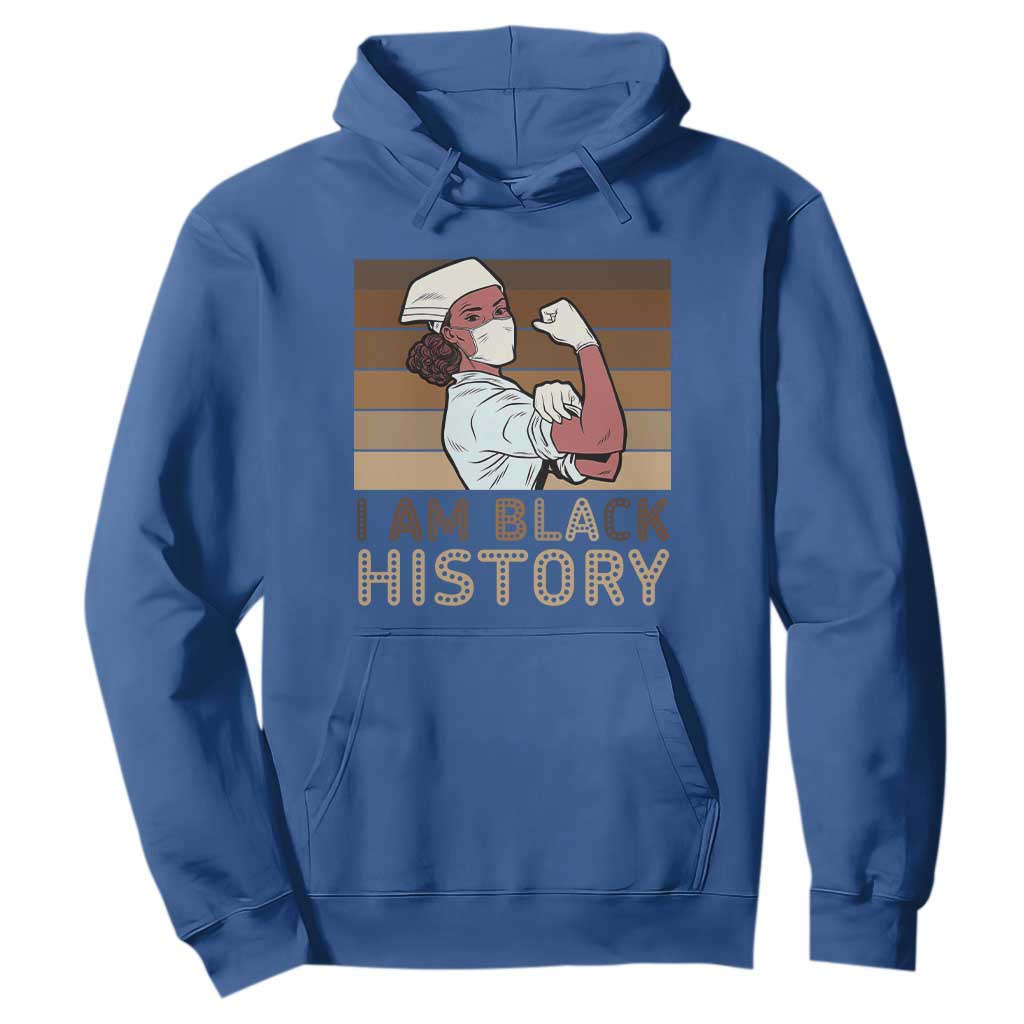 Proud Black Nurse Hoodie I Am Black History TS12 Royal Blue Print Your Wear