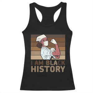 Proud Black Nurse Racerback Tank Top I Am Black History TS12 Black Print Your Wear