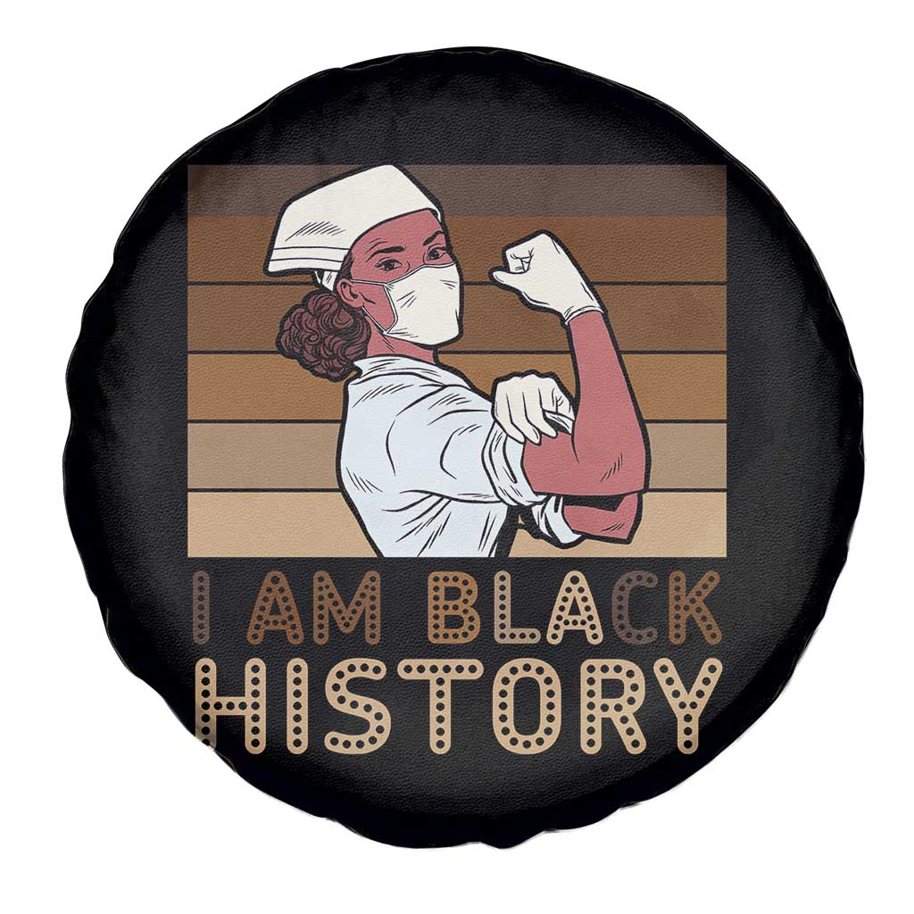 Proud Black Nurse Spare Tire Cover I Am Black History TS12 Print Your Wear