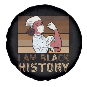 Proud Black Nurse Spare Tire Cover I Am Black History TS12 Print Your Wear