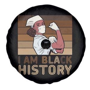 Proud Black Nurse Spare Tire Cover I Am Black History TS12 Print Your Wear