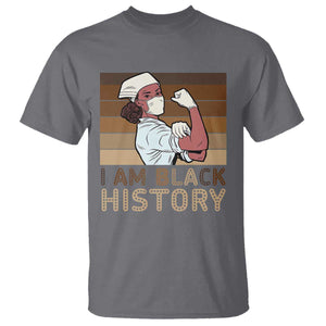 Proud Black Nurse T Shirt I Am Black History TS12 Charcoal Print Your Wear