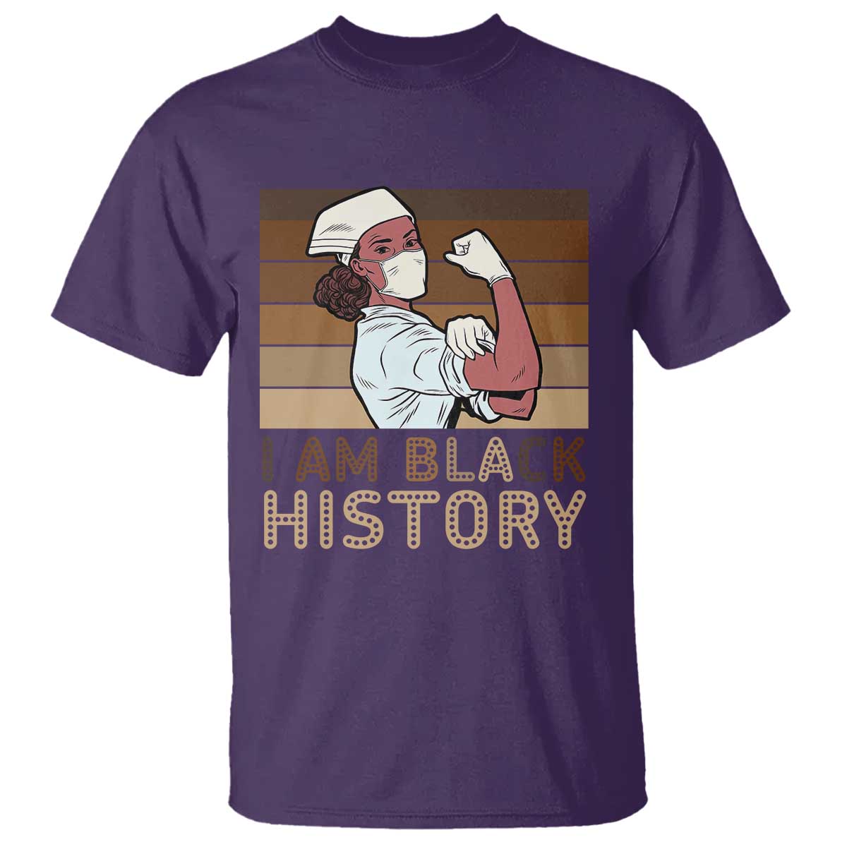 Proud Black Nurse T Shirt I Am Black History TS12 Purple Print Your Wear