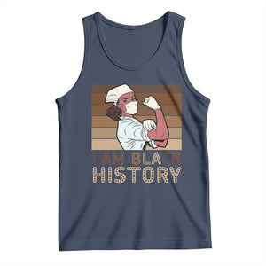 Proud Black Nurse Tank Top I Am Black History TS12 Navy Print Your Wear