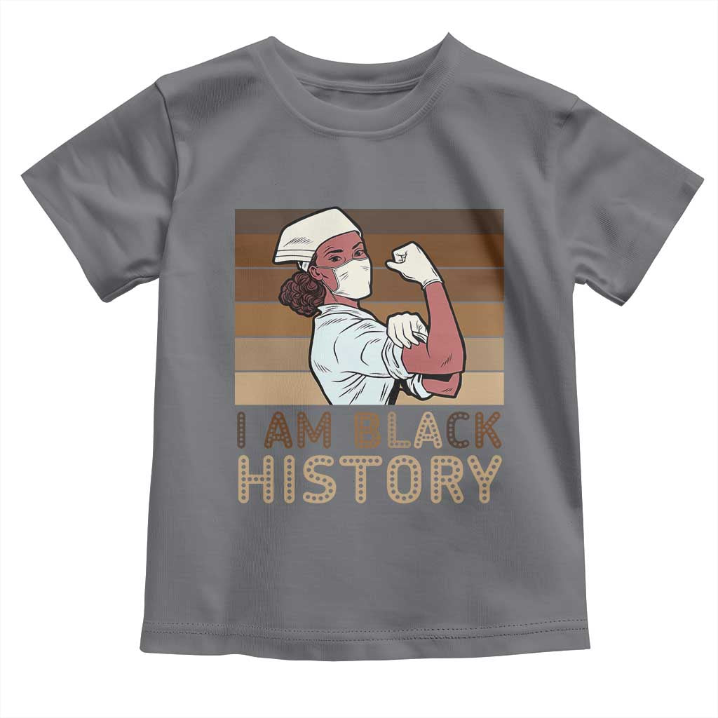 Proud Black Nurse Toddler T Shirt I Am Black History TS12 Charcoal Print Your Wear