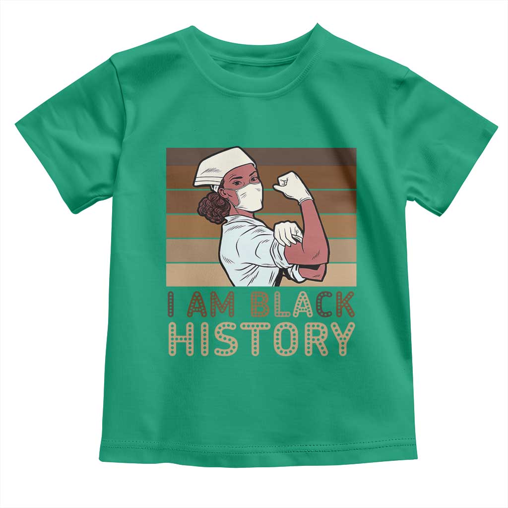 Proud Black Nurse Toddler T Shirt I Am Black History TS12 Irish Green Print Your Wear