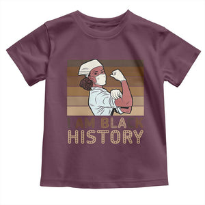 Proud Black Nurse Toddler T Shirt I Am Black History TS12 Maroon Print Your Wear