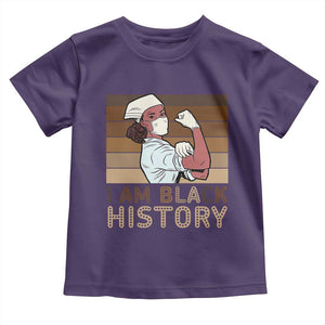 Proud Black Nurse Toddler T Shirt I Am Black History TS12 Purple Print Your Wear