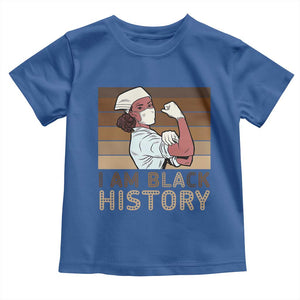 Proud Black Nurse Toddler T Shirt I Am Black History TS12 Royal Blue Print Your Wear