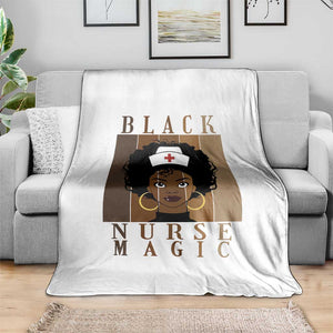 Black Nurse Magic Throw Blanket Black History Month Nurse Gift TS12 Print Your Wear