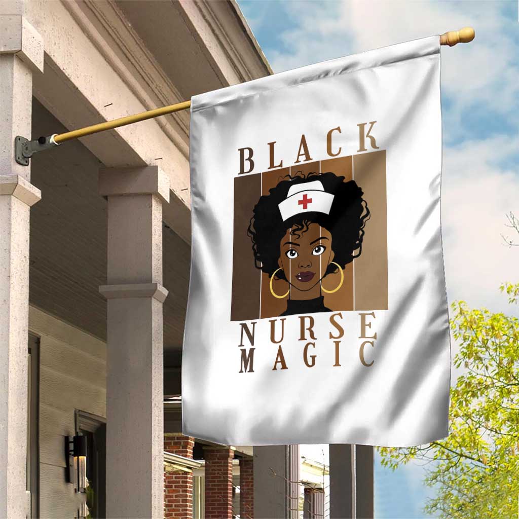 Black Nurse Magic Garden Flag Black History Month Nurse Gift TS12 Print Your Wear